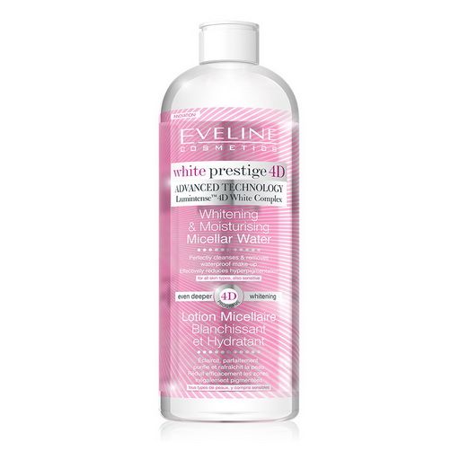 White Prestige 4D Micellar Water  Eveline Micellar Water 500 ml