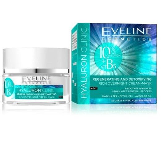 Hyaluron Clinic Overnight Cream Eveline Face Cream 50 ml