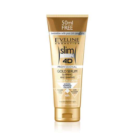 Slim 4D Gold Shaping Serum Eveline Body Cream 250 ml