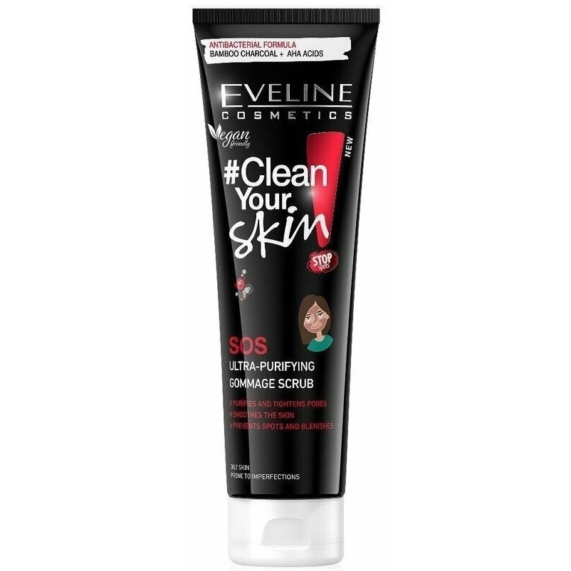 Clean Your Skin Gommage Gel Eveline Face Scrub 100 ml