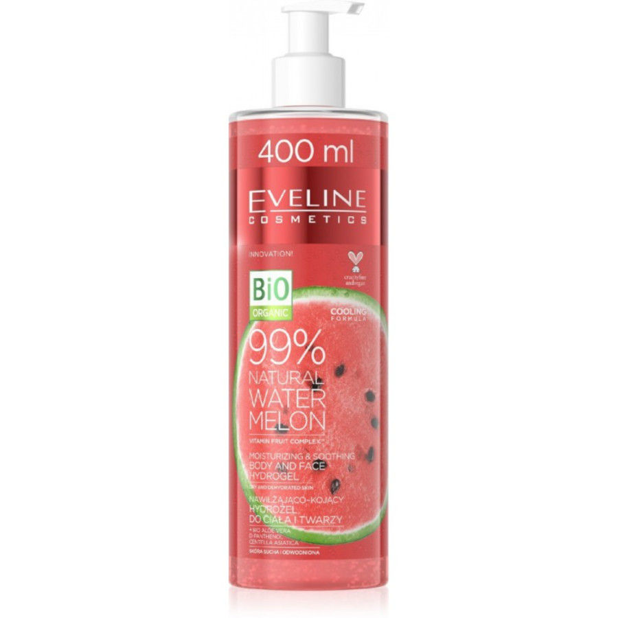99% Natural Watermelon Gel  Eveline Body Cream 400 ml