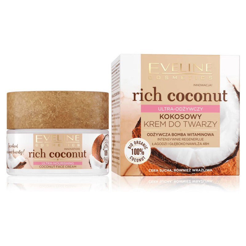 Rich Coconut Ultra Nourishing Eveline Face Cream 50 ml