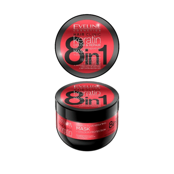 Keratin Color Repair Mask 8in1 Eveline Mask 500 ml