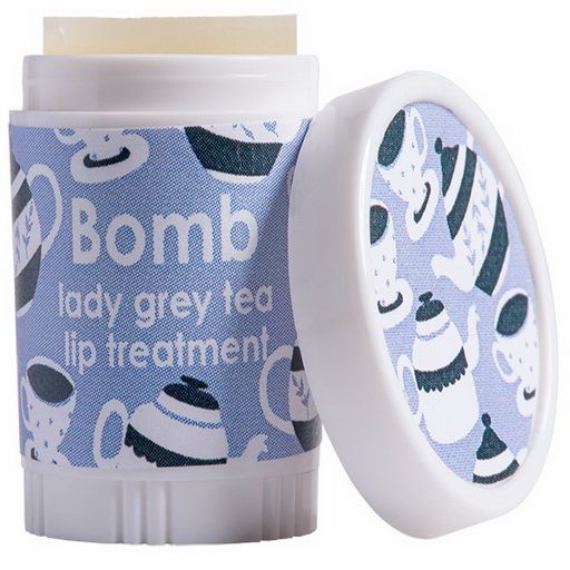 بلسم شفاه لعلاج الشفاه بالشاي الرمادي من Bomb - Lady gm