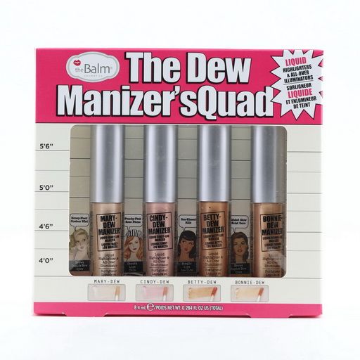 Dew Manizer'Squad (Mini Dew Manizer 4-Shade Box Set) _TheBalm Highlighter 