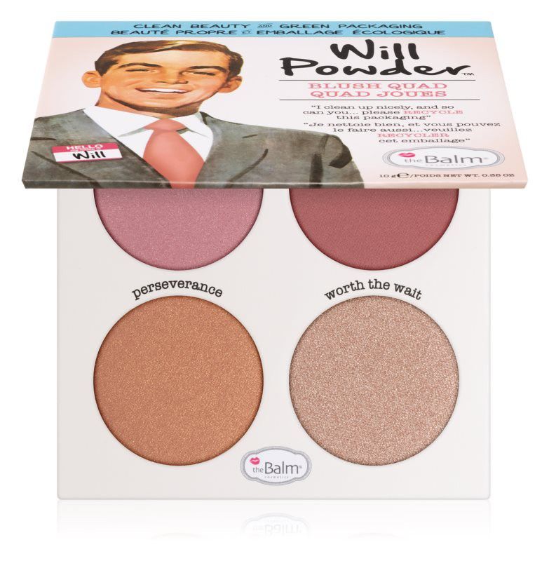 The Balm Will Powder Blush Quad (4x Blush) _TheBalm Blush 
