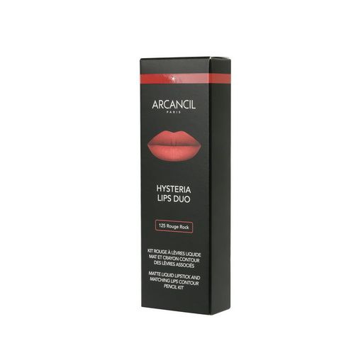 Kit Hysteria Lips Duo 125 Rouge Rock Lipstick 