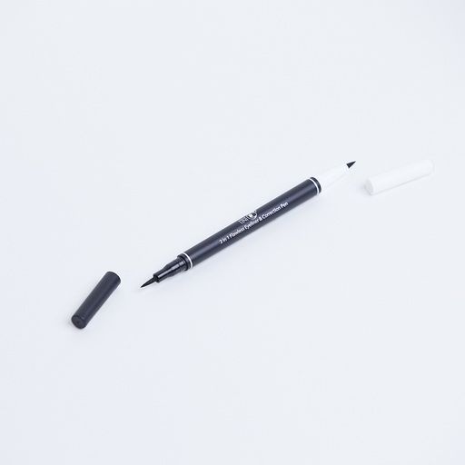 2 In One Flawless + Correcion Pen Black Eye Liner 