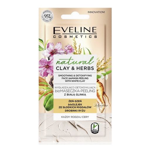 Natural Clay White Detox Mask Eveline Face Mask 8 ml