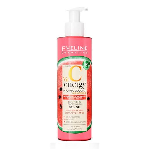 Vit C Energy Wash Gel-Oil Rose 3in1 Eveline Facial Wash 200 ml