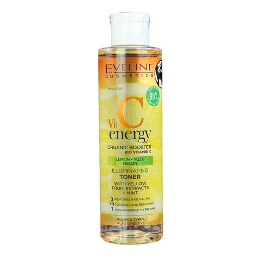 Vit C Energy Toner Mint Fruit 3in1 Eveline Toner 200 ml