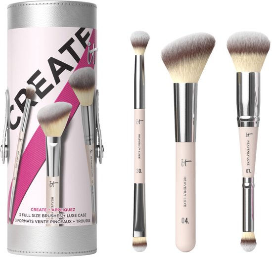 Heavenly Luxe Brush Set 3 Pieces Full Size Face - Makeup 
