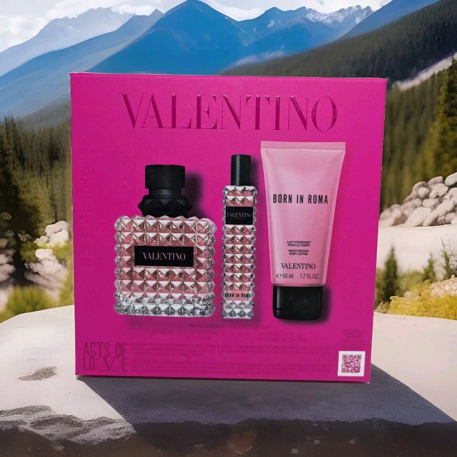 SET Valentino Born in Rome DONNA EDP 100ml + 15ml + Bodylotion Parfum 