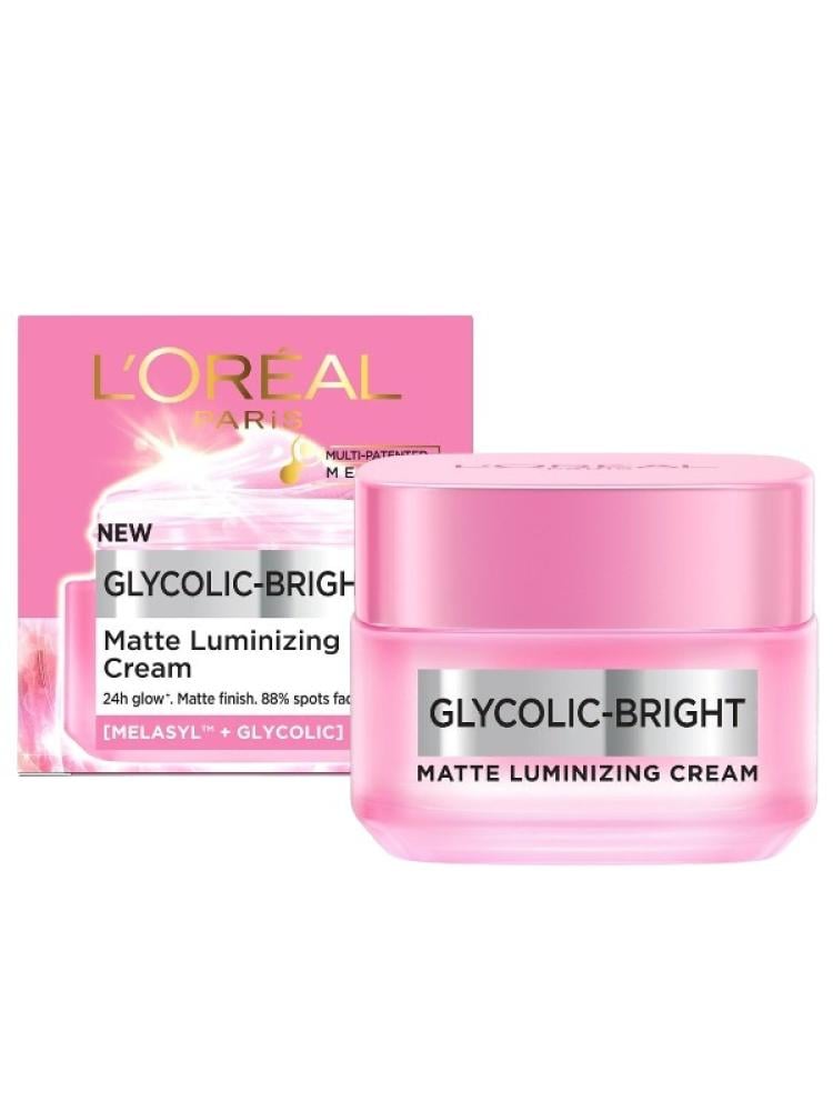 L'Oreal Paris LOREAL PARIS GLYCOLIC BRIGHT MATTE LUMINIZING CREAM 50ml Face - Skin Care  50ml