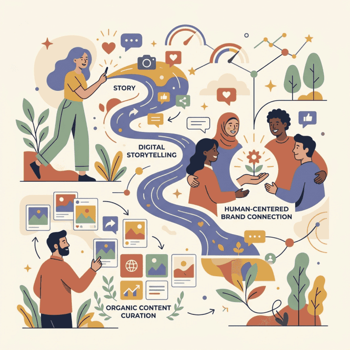 Social media marketing services illustration