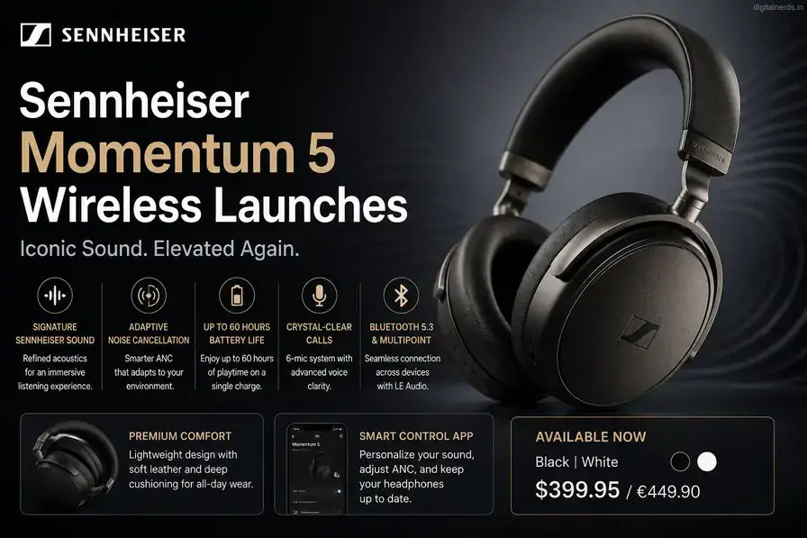 Sennheiser's Momentum 5 Wireless Has a Replaceable Battery and 57 Hours ...