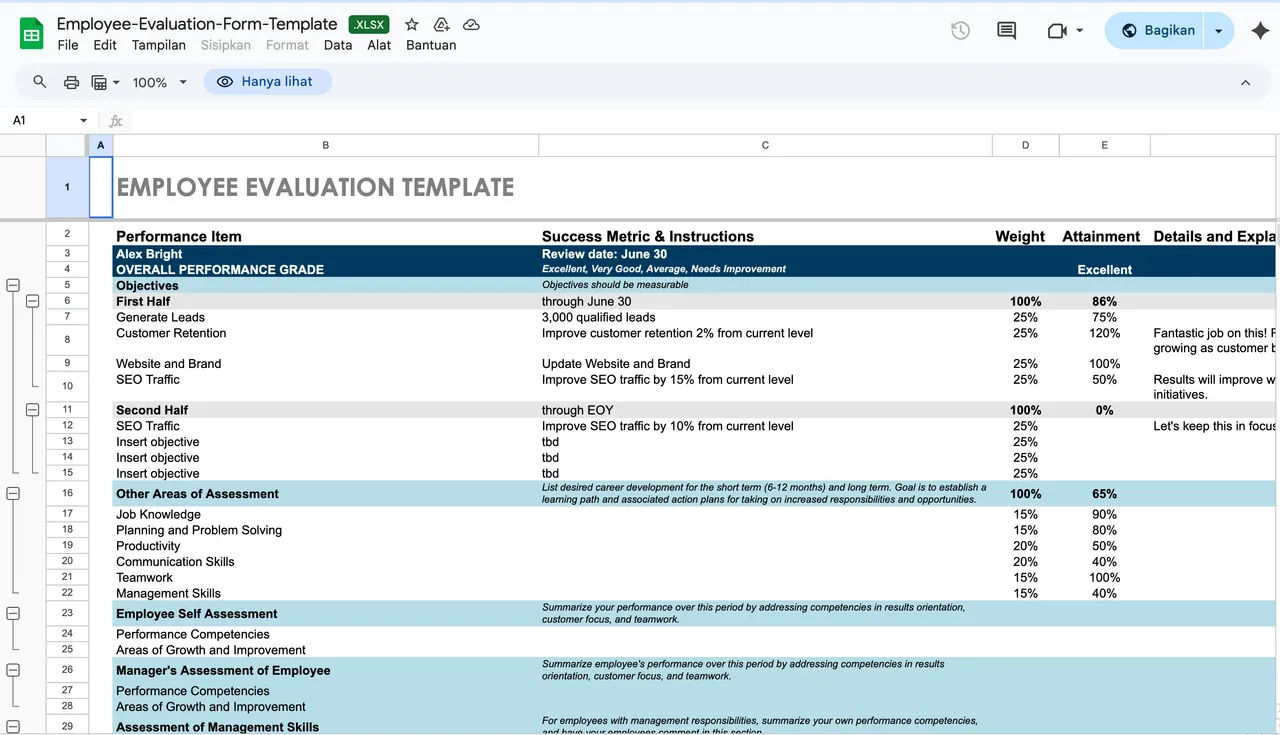 Ultimate Excel HR Template (15+ File) – Absensi, Payroll, Rekrutmen & Manajemen Karyawan