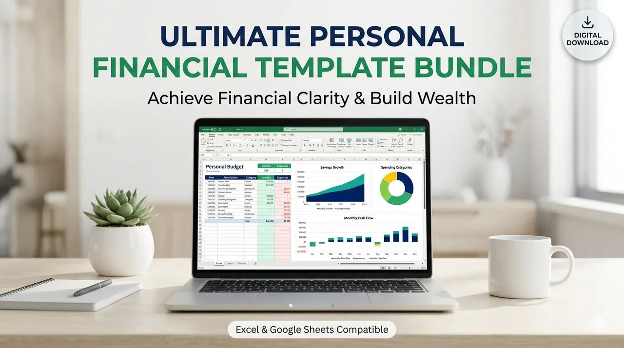 Ultimate Personal Financial Template Bundle (9-in-1 Excel & Word)