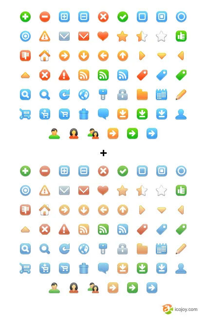 Mega Icon Pack #2 — 10.000+ Icons dengan Variasi Shadow & No Shadow | TIFF, PNG, ICO, GIF