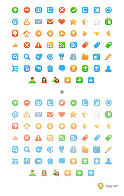 Mega Icon Pack #2 — 10.000+ Icons dengan Variasi Shadow & No Shadow | TIFF, PNG, ICO, GIF