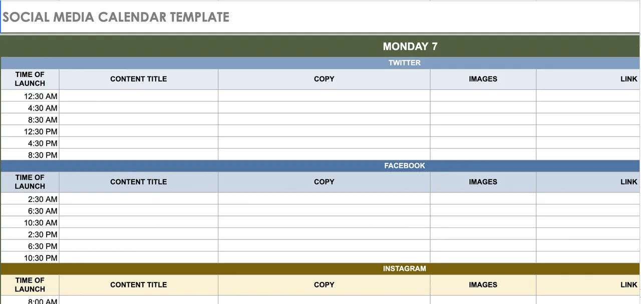 Ultimate Social Media Planner Template Bundle (10+ Excel & PPT Tools)