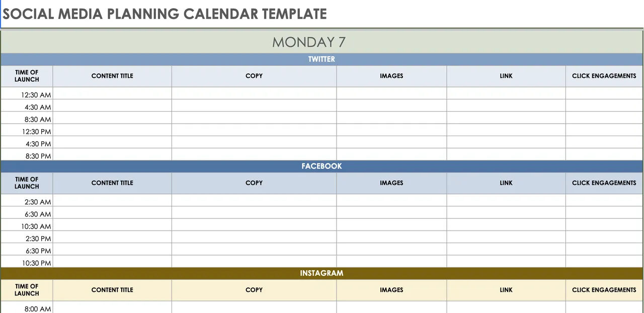 Ultimate Social Media Planner Template Bundle (10+ Excel & PPT Tools)
