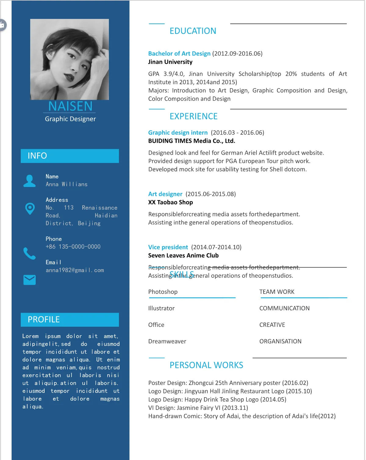 Template CV Profesional (Word) – ATS Friendly & Editable | CV Single Page #106