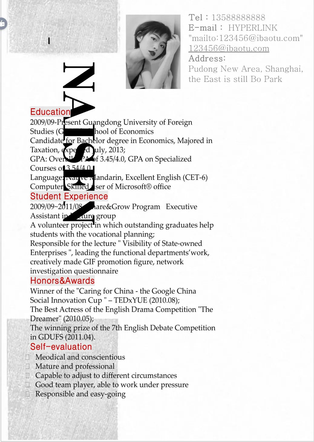 Template CV Profesional (Word) – ATS Friendly & Editable | CV Single Page #103