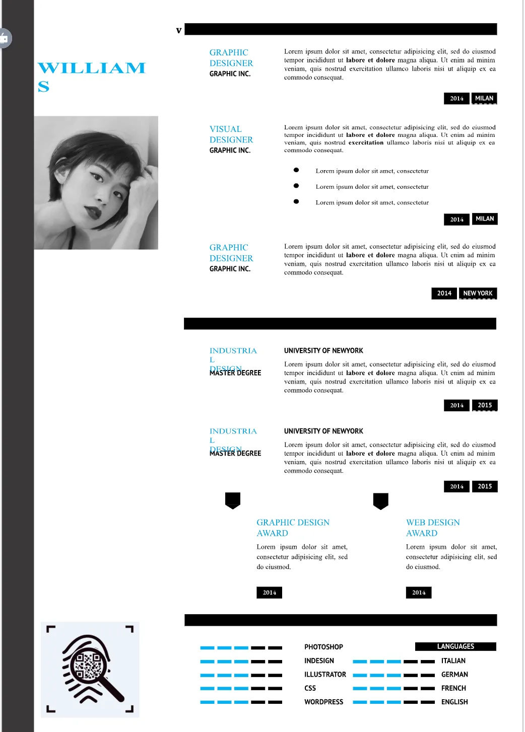 Template CV Profesional (Word) – ATS Friendly & Editable | CV Single Page #99