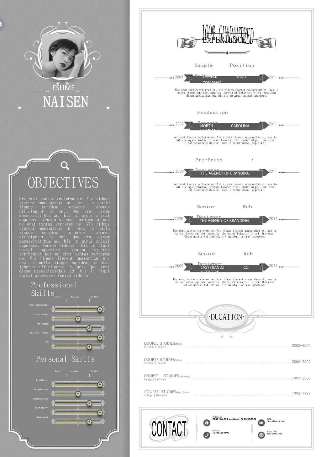 Template CV Profesional (Word) – ATS Friendly & Editable | CV Single Page #91