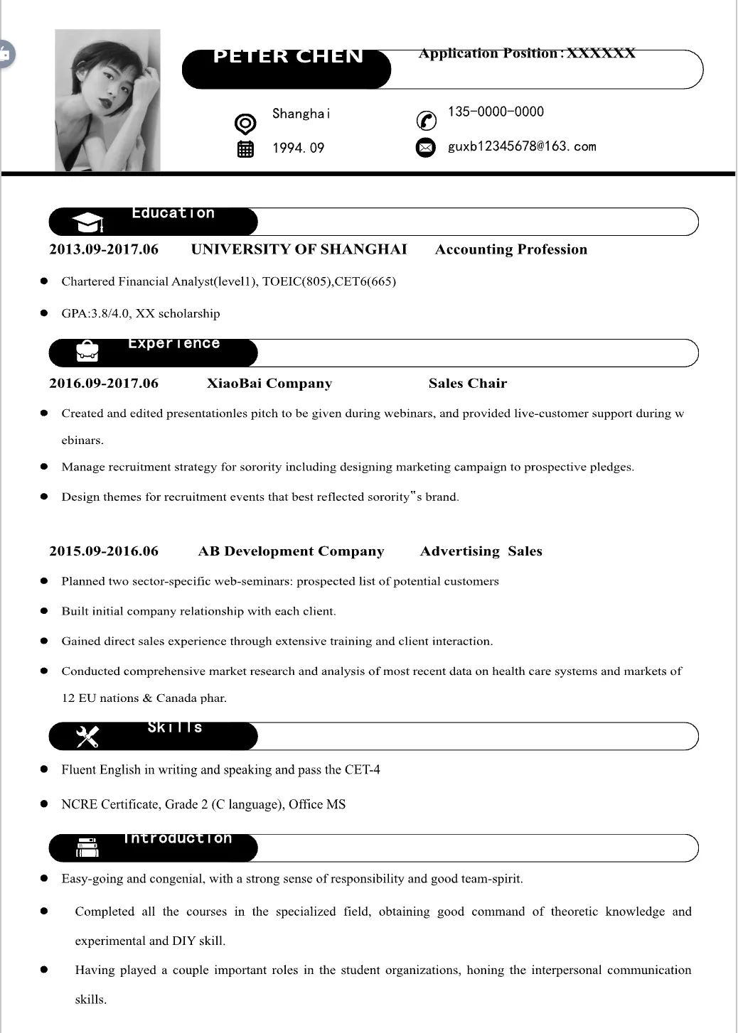 Template CV Profesional (Word) – ATS Friendly & Editable | CV Single Page #124