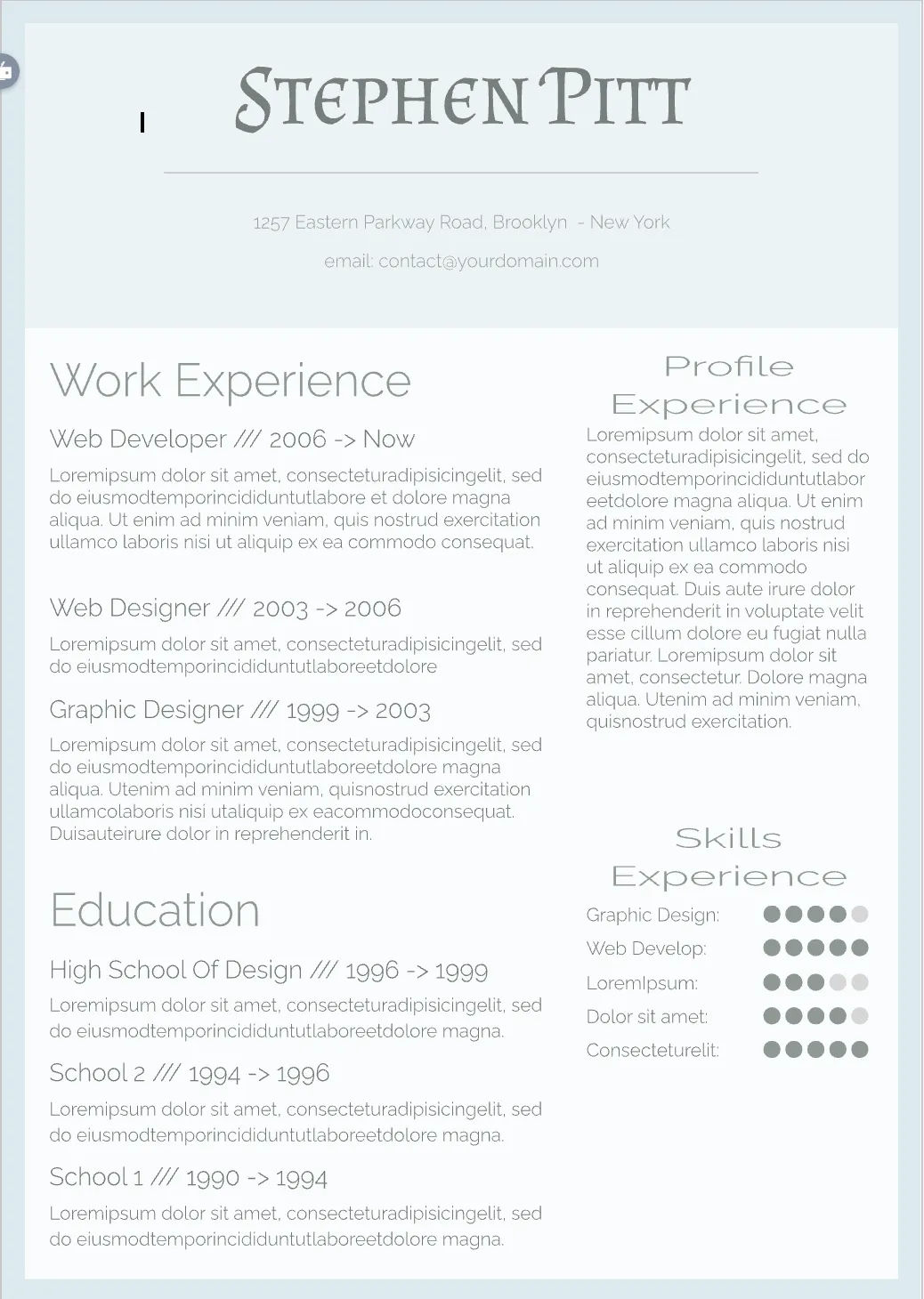 Template CV Profesional (Word) – ATS Friendly & Editable | CV Single Page #120