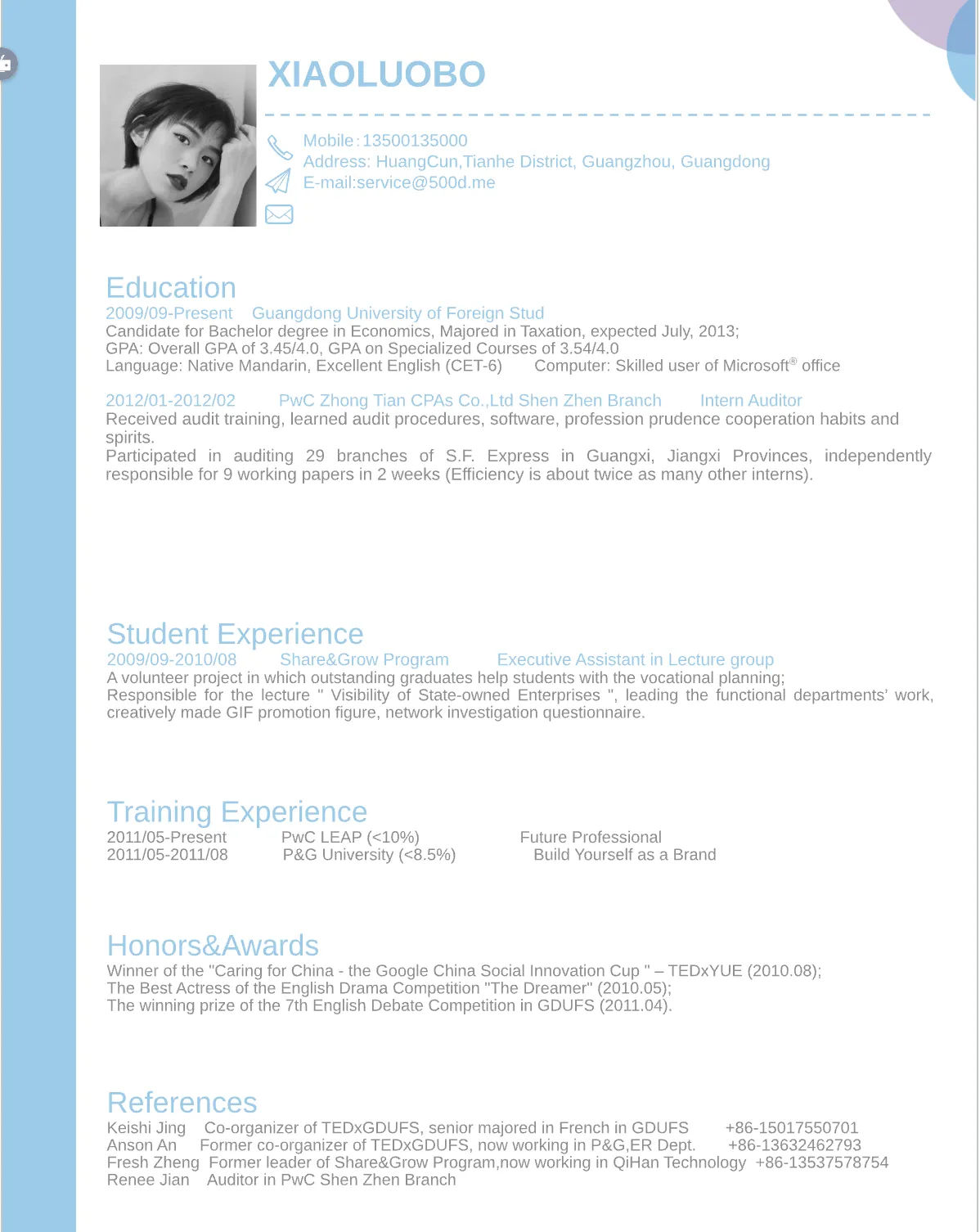 Template CV Profesional (Word) – ATS Friendly & Editable | CV Single Page #45 - 3 Colours