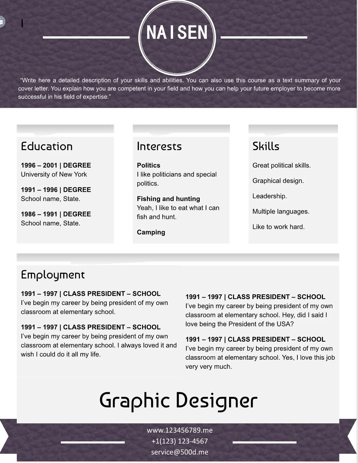 Template CV Profesional (Word) – ATS Friendly & Editable | CV Single Page #28 - 3 Colours