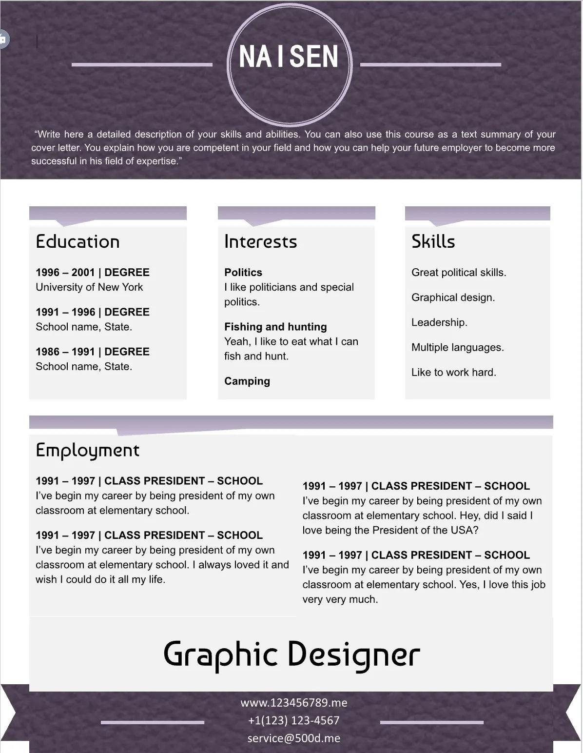 Template CV Profesional (Word) – ATS Friendly & Editable | CV Single Page #27 - 3 Colours