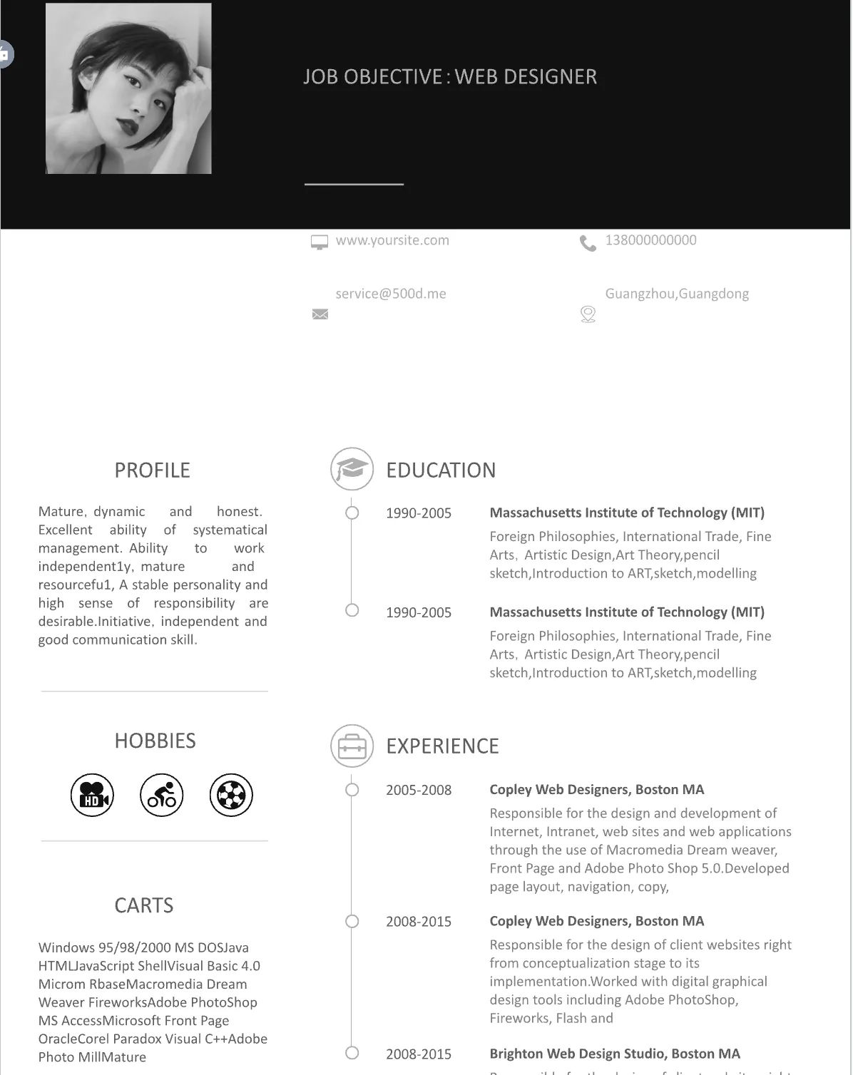 Template CV Profesional (Word) – ATS Friendly & Editable | CV Single Page #20 - 3 Colours