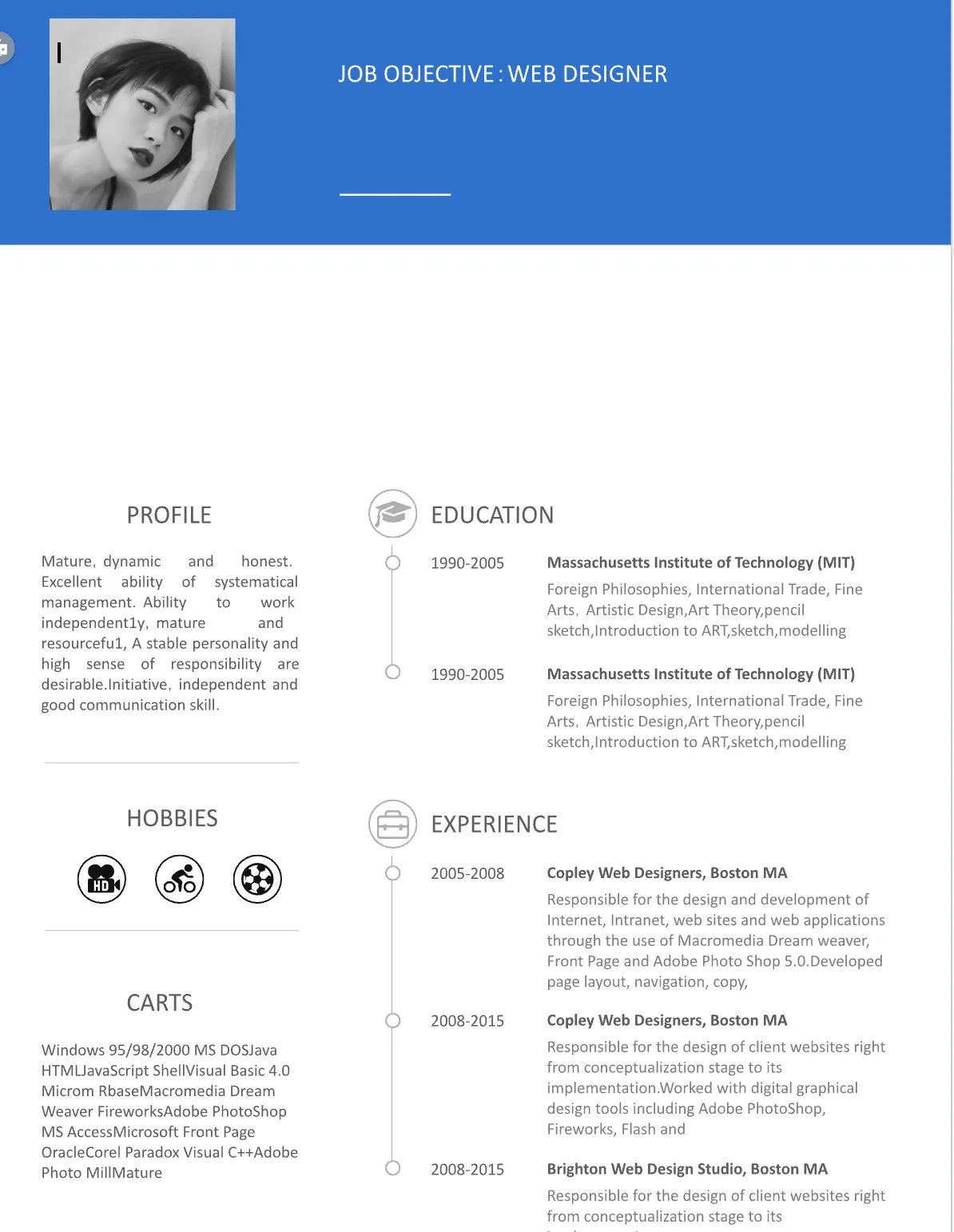 Template CV Profesional (Word) – ATS Friendly & Editable | CV Single Page #19 - 3 Colours