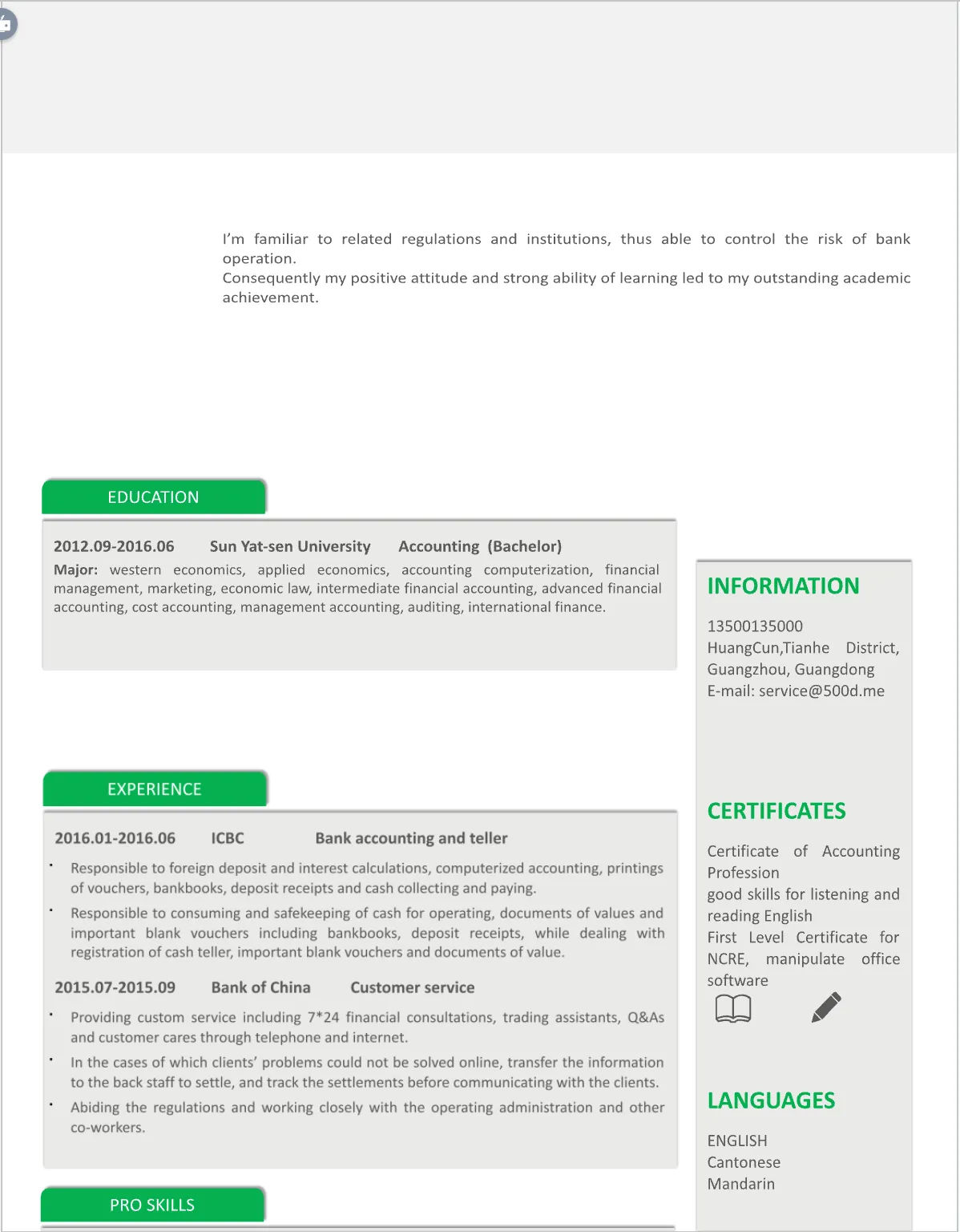 Template CV Profesional (Word) – ATS Friendly & Editable | CV Single Page #13 - 3 Colours