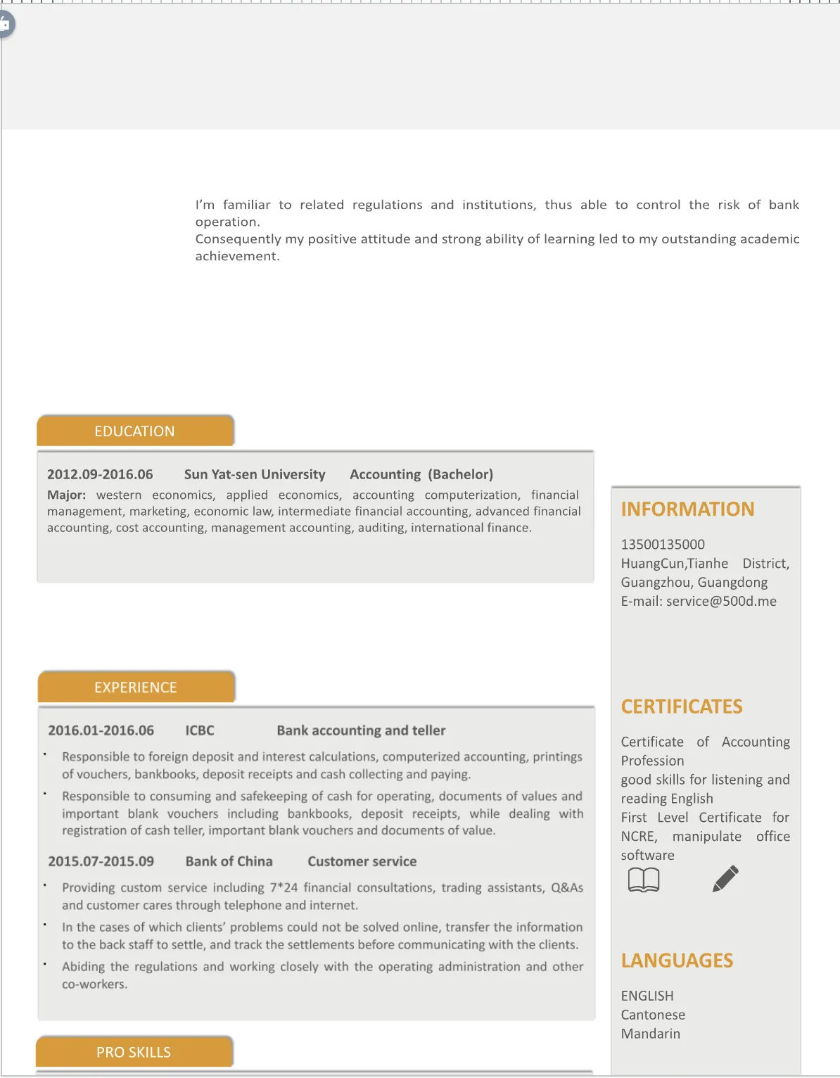 Template CV Profesional (Word) – ATS Friendly & Editable | CV Single Page #12 - 3 Colours