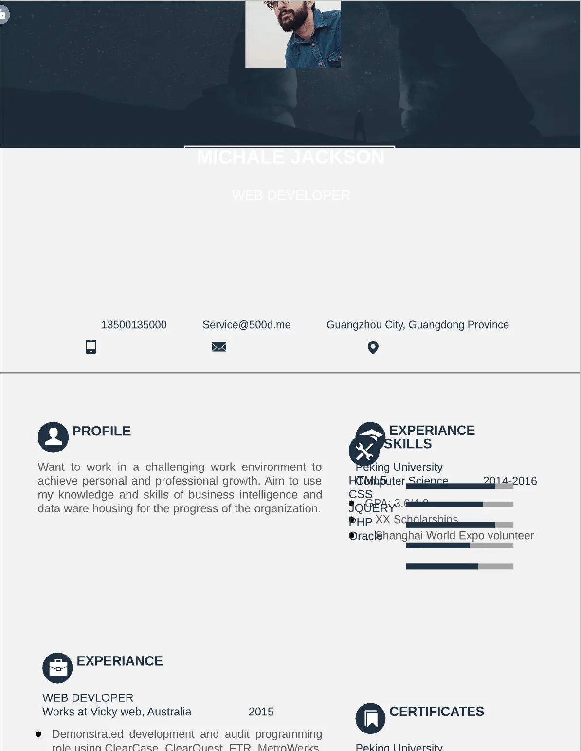 Template CV Profesional (Word) – ATS Friendly & Editable | CV Single Page #11 - 3 Colours
