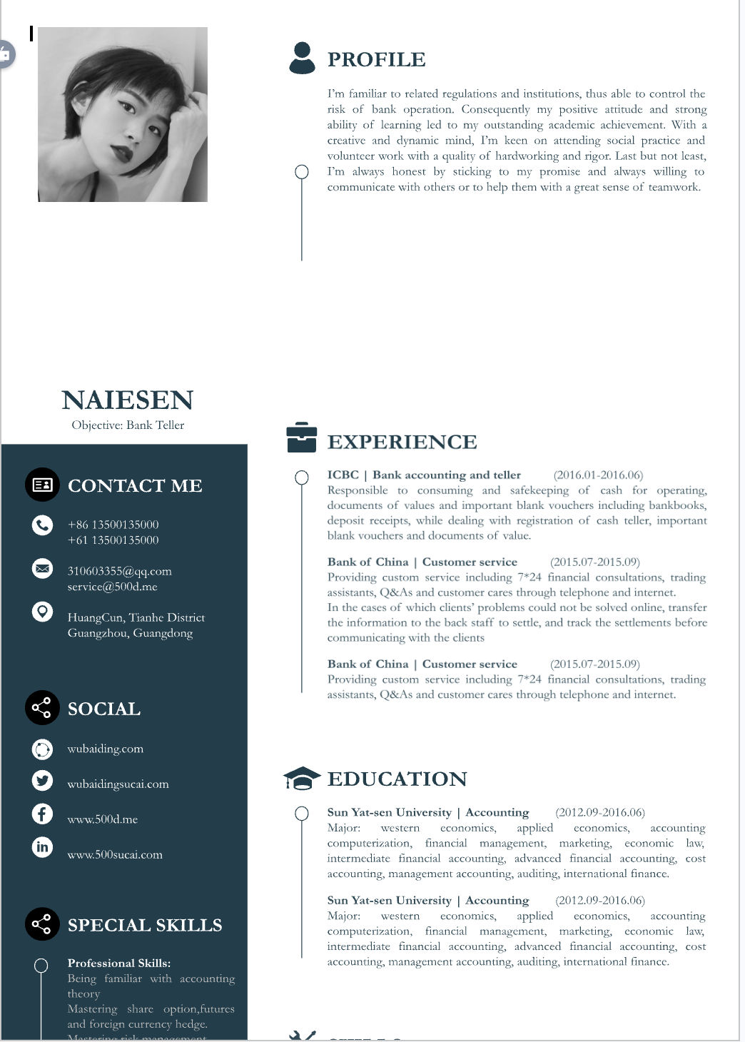 Template CV Profesional (Word) – ATS Friendly & Editable | CV Single Page #12