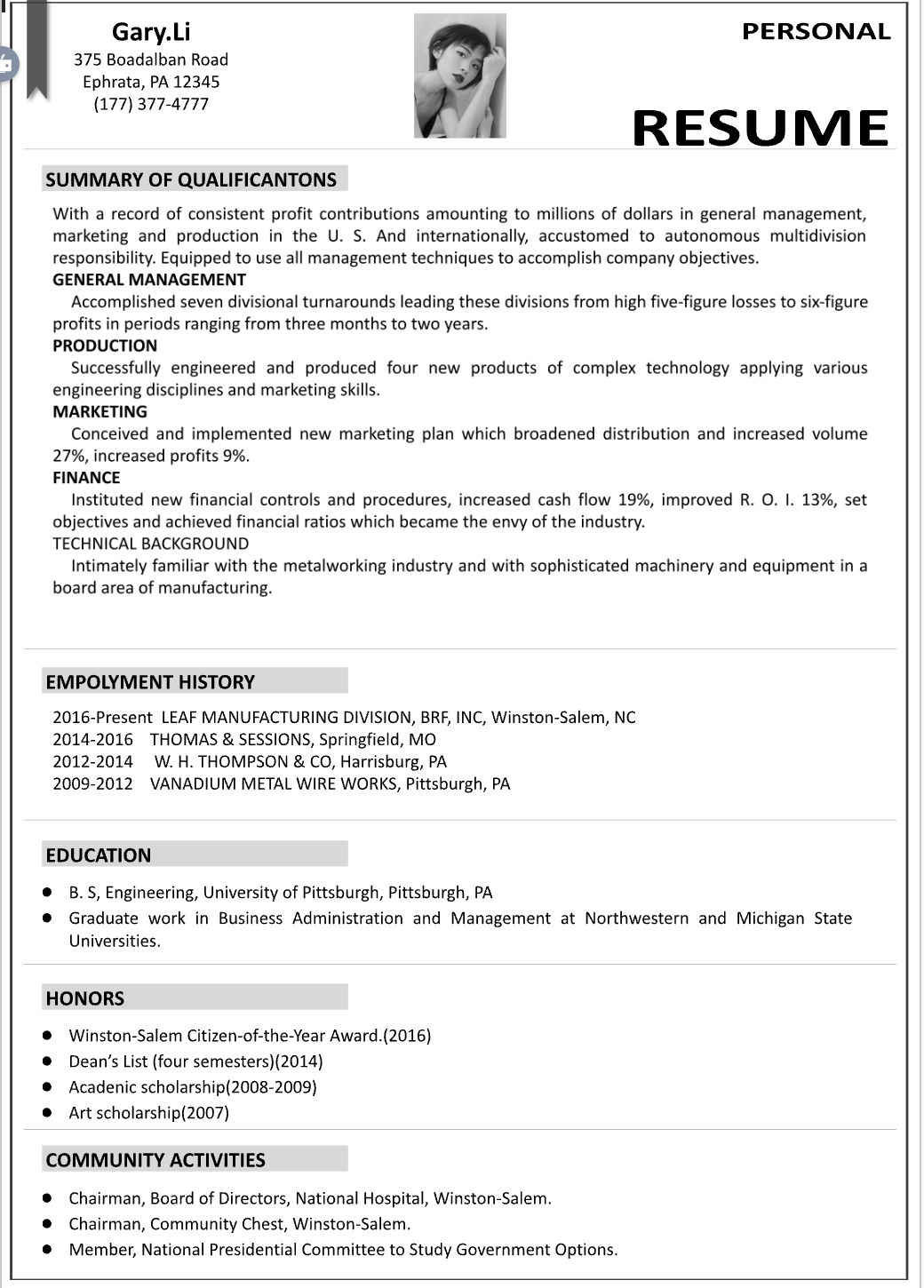 Template CV Profesional (Word) – ATS Friendly & Editable | CV Single Page #18