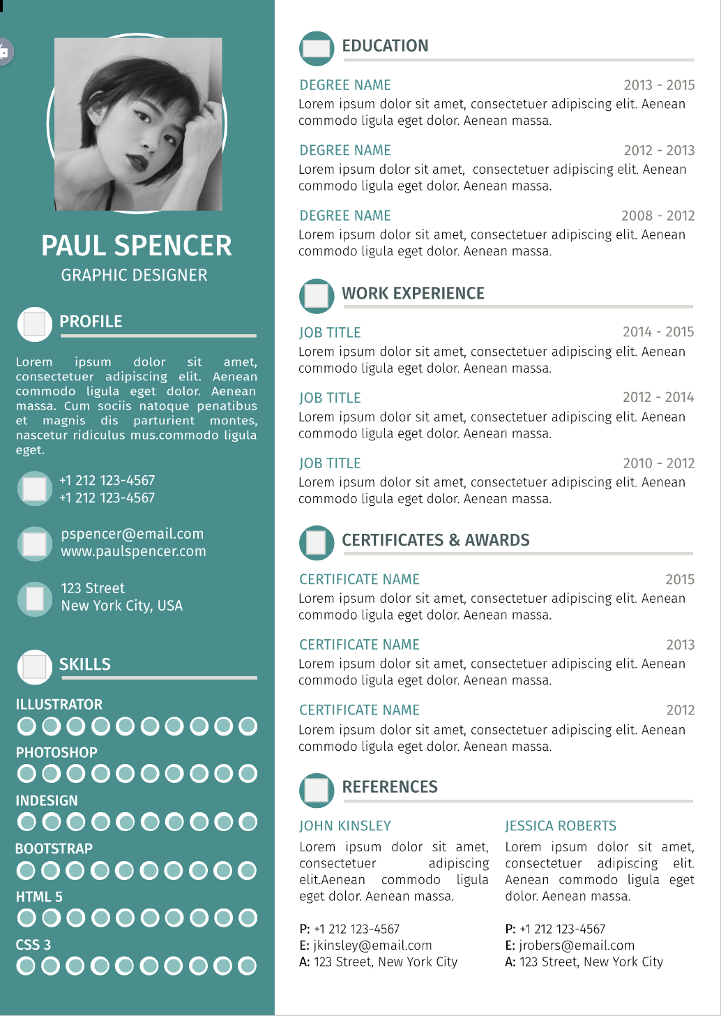 Template CV Profesional (Word) – ATS Friendly & Editable | CV Single Page #3