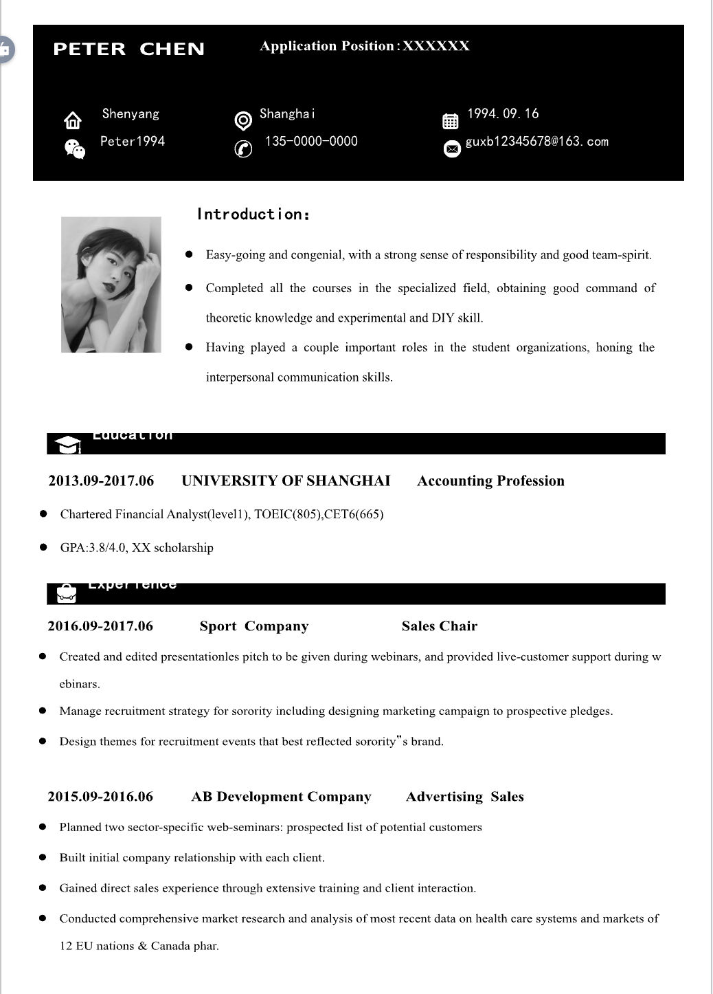 Template CV Profesional (Word) – ATS Friendly & Editable | CV Single Page #4