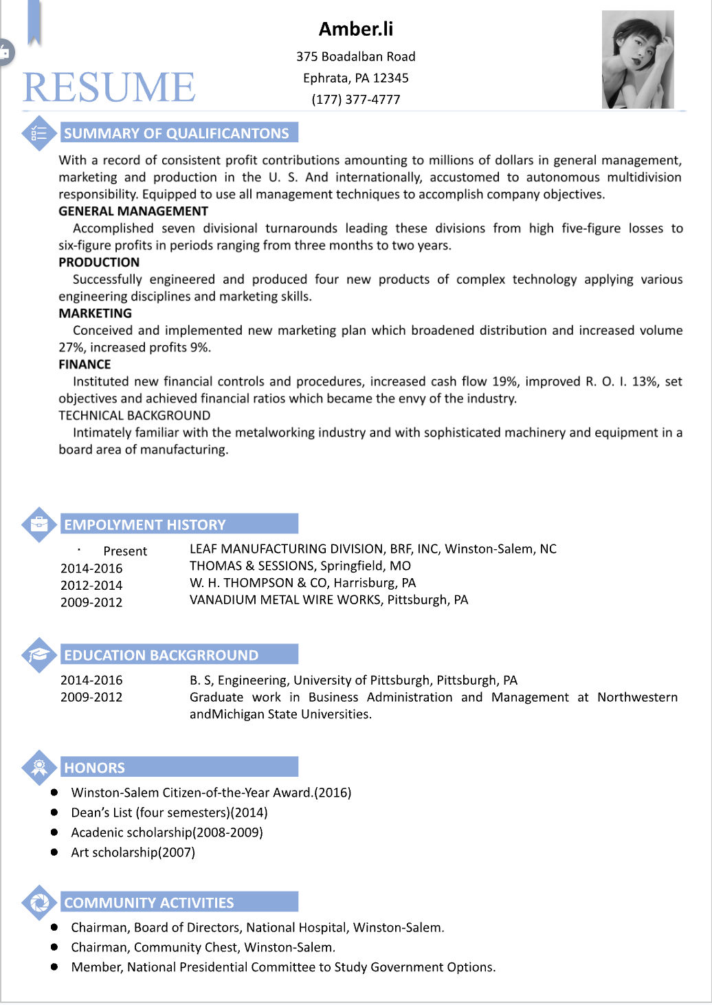 Template CV Profesional (Word) – ATS Friendly & Editable | CV Single Page #6