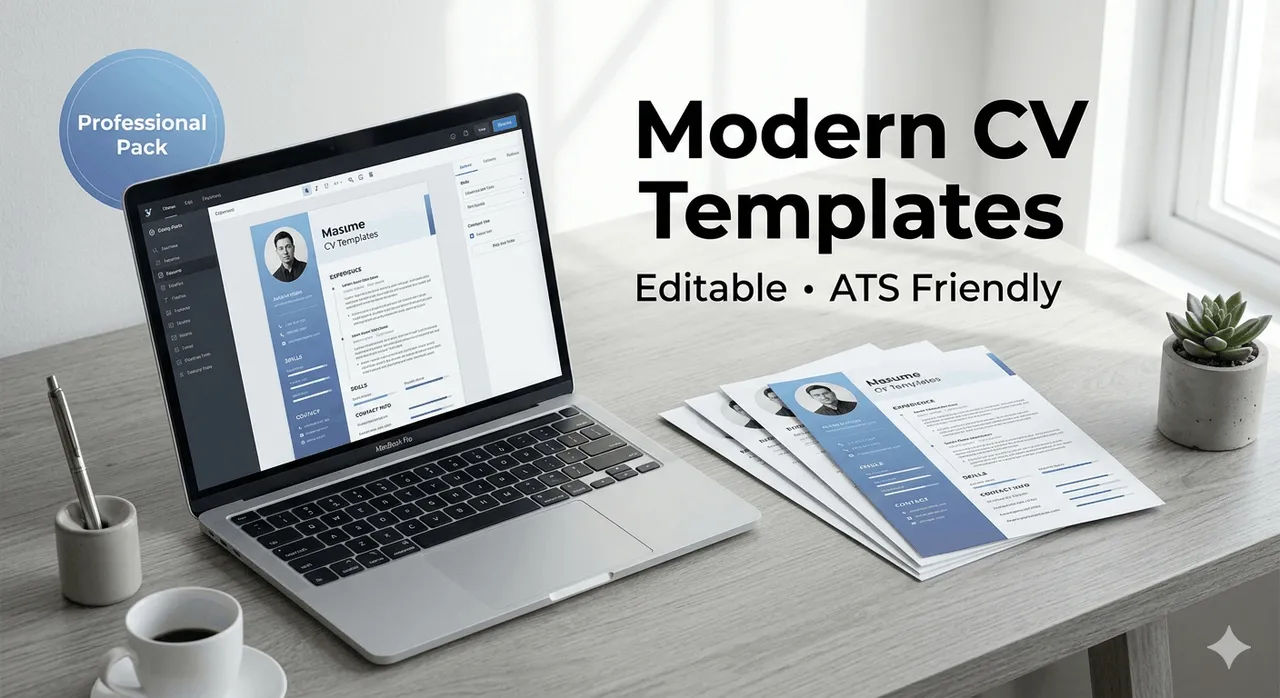 62+ Template CV Modern & ATS Friendly (Editable Word) – Professional Resume Pack