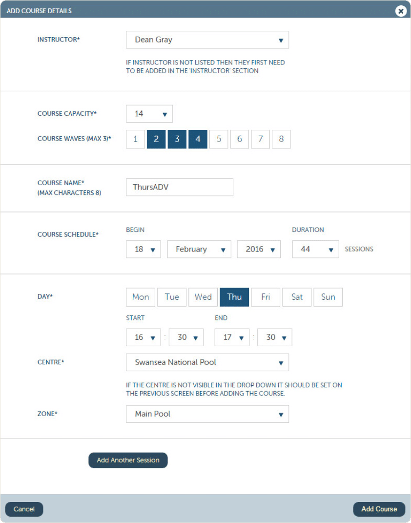 Aqua Passport dashboard