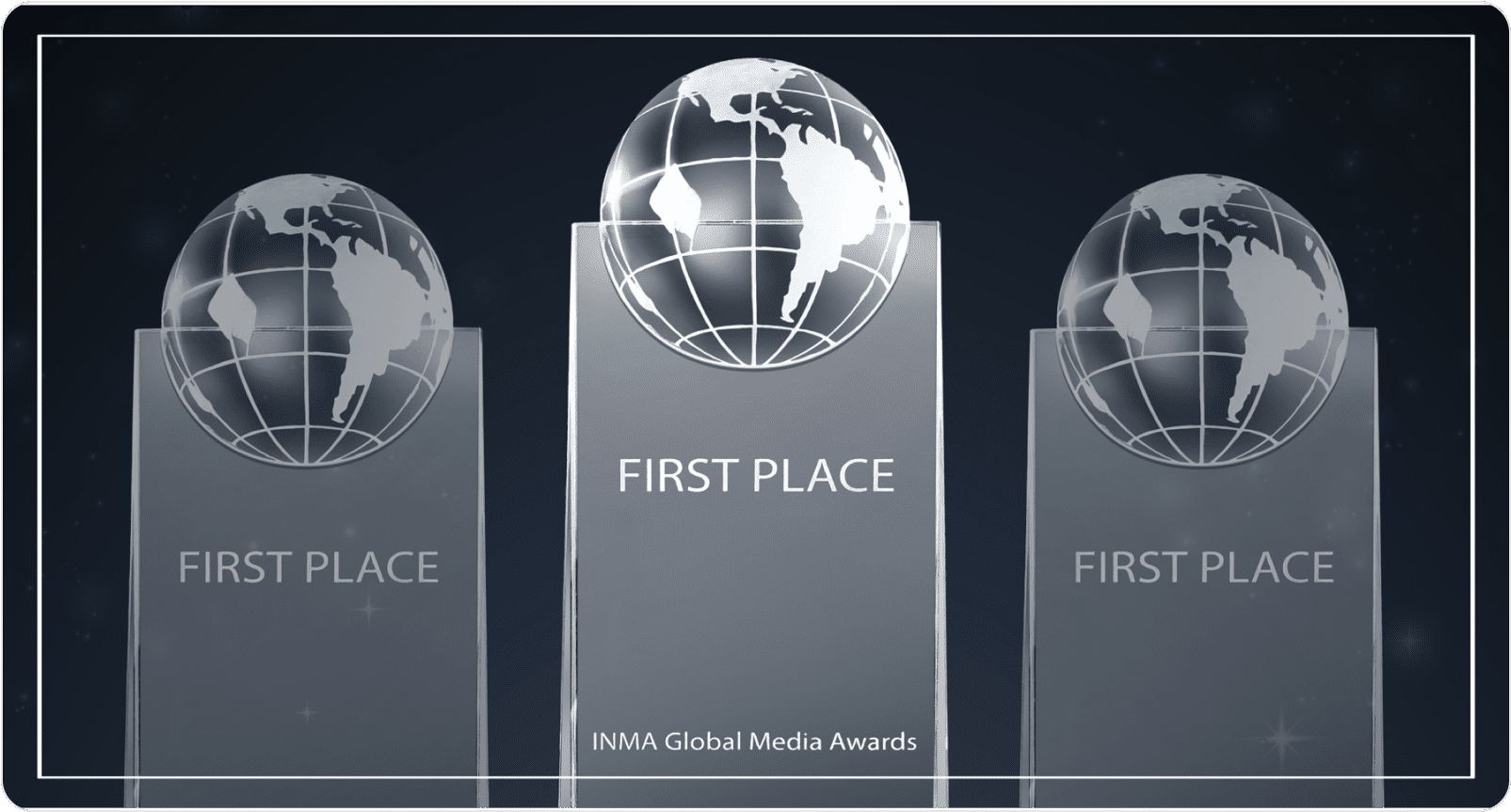 INMA Global Media Awards First Place Trophy