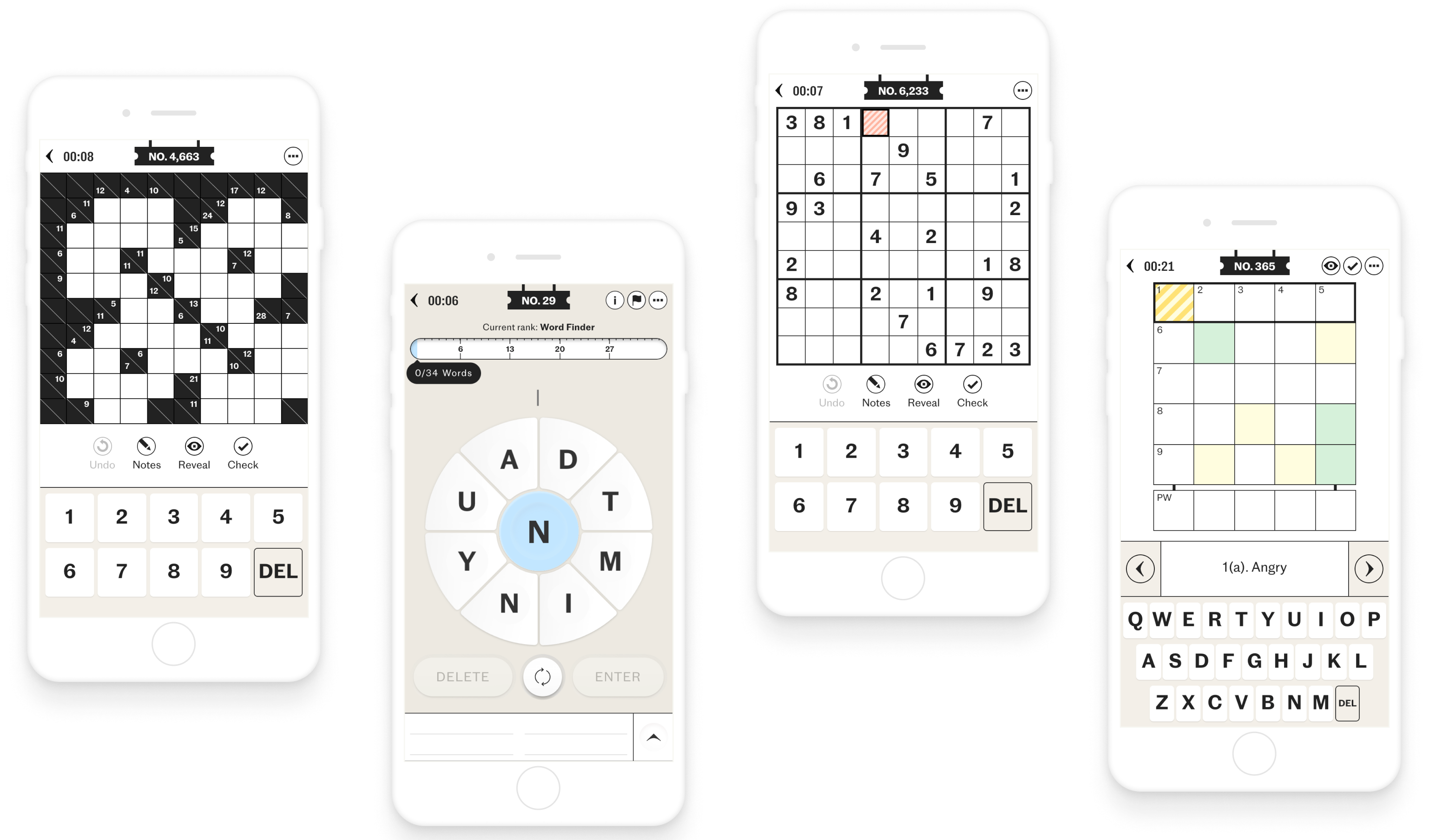 The Telegraph Puzzles UI overview