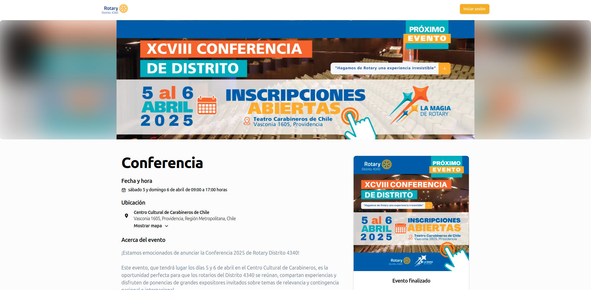 XCVII Conferencia de Distrito